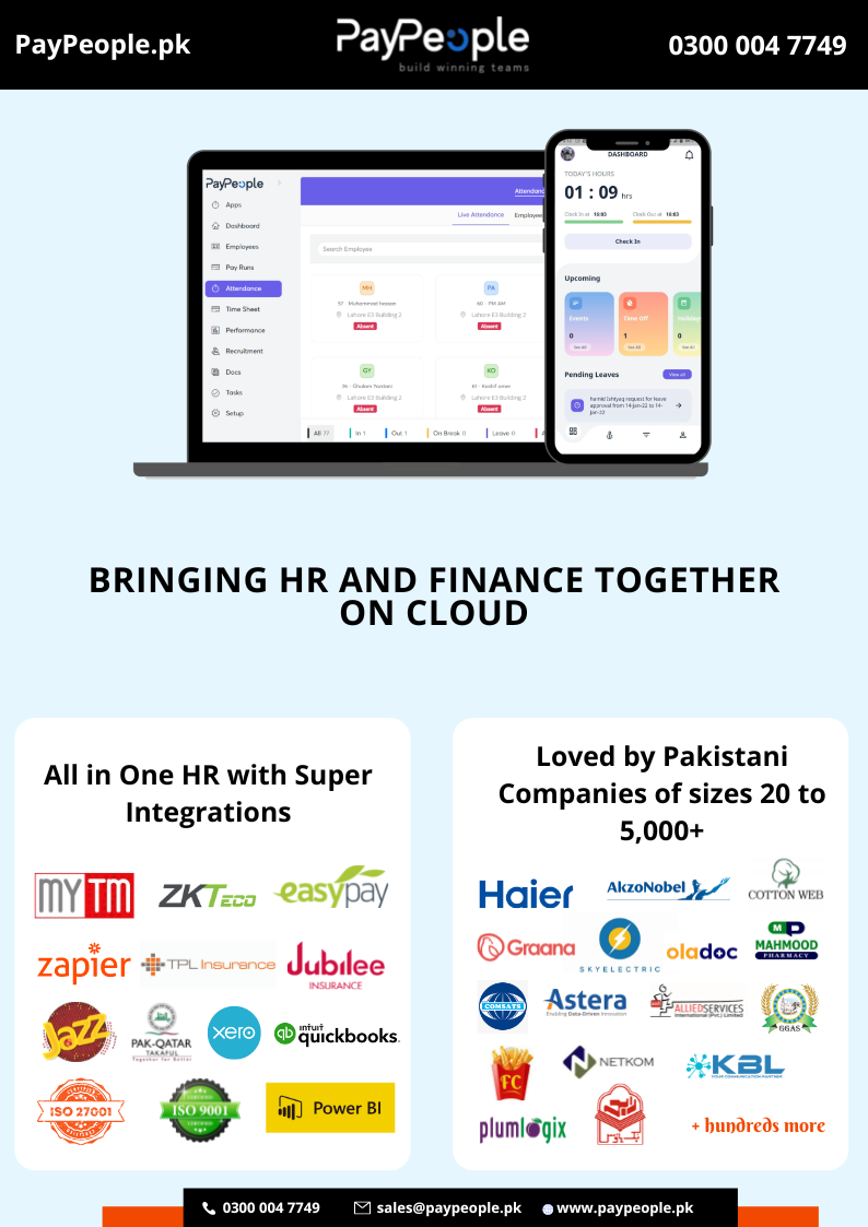 What profit does payroll software in Karachi Pakistan gives to your business?